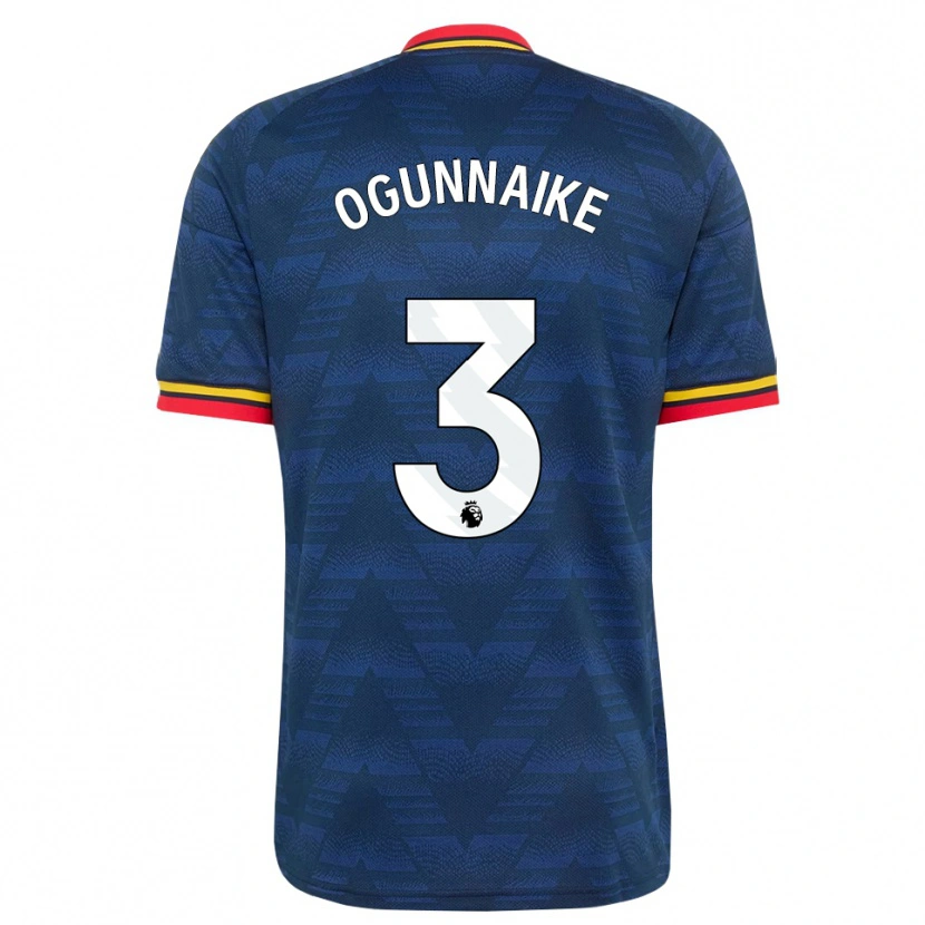 Danxen Heren Josh Ogunnaike #3 Middernachtblauw Geel Rood Uitshirt Uittenue 2026/27 T-Shirt