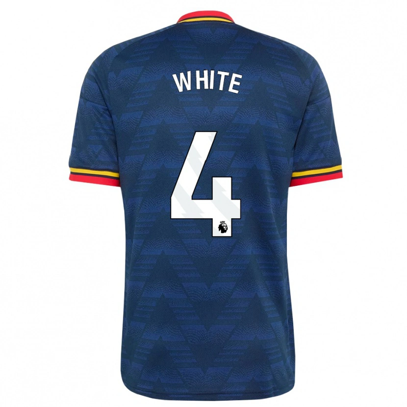 Danxen Heren Ben White #4 Middernachtblauw Geel Rood Uitshirt Uittenue 2026/27 T-Shirt