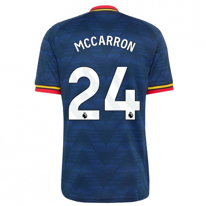 Danxen Heren Daniel Mccarron #24 Middernachtblauw Geel Rood Uitshirt Uittenue 2026/27 T-Shirt