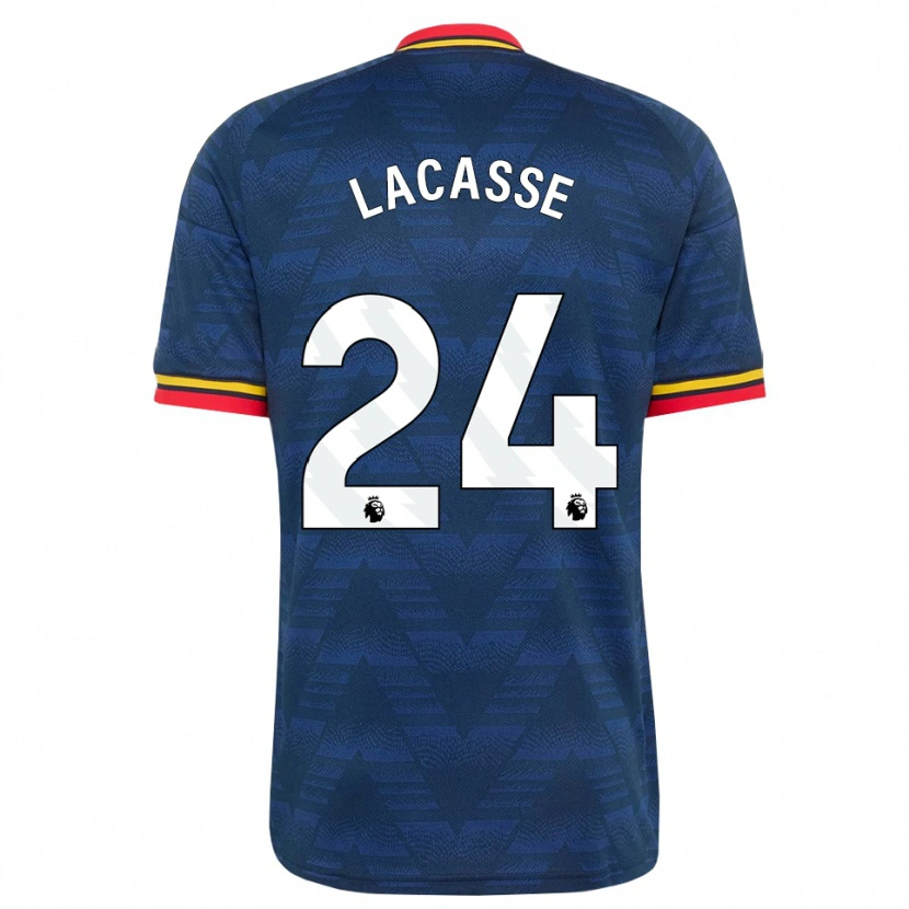 Danxen Heren Cloé Lacasse #24 Middernachtblauw Geel Rood Uitshirt Uittenue 2026/27 T-Shirt