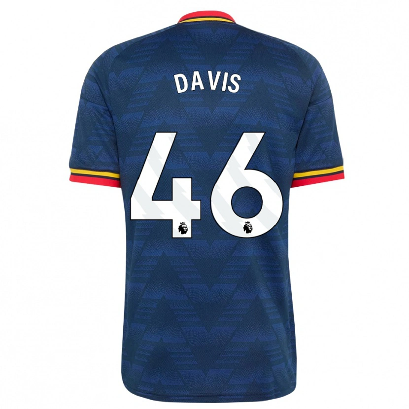 Danxen Heren Timi Davis #46 Middernachtblauw Geel Rood Uitshirt Uittenue 2026/27 T-Shirt
