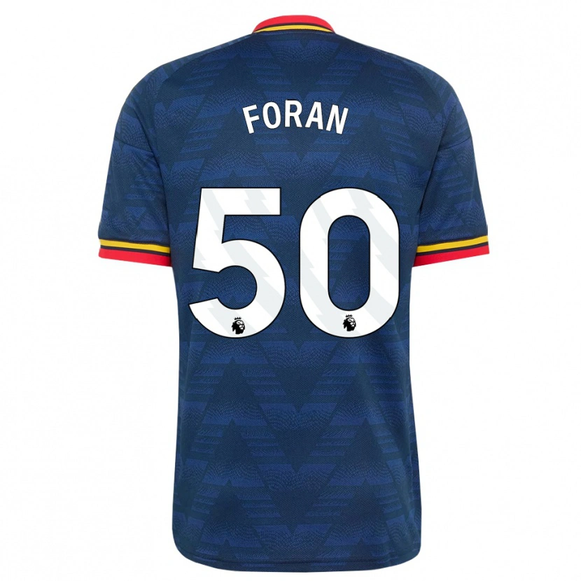 Danxen Heren Taylor Foran #50 Middernachtblauw Geel Rood Uitshirt Uittenue 2026/27 T-Shirt
