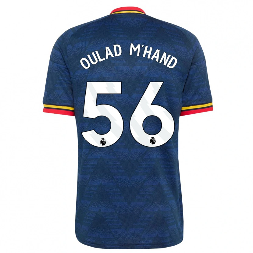 Danxen Heren Salah-Eddine Oulad M'hand #56 Middernachtblauw Geel Rood Uitshirt Uittenue 2026/27 T-Shirt