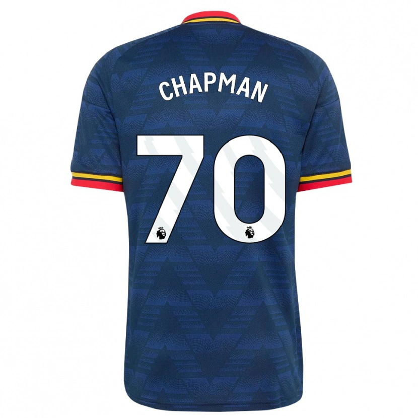 Danxen Heren Samuel Chapman #70 Middernachtblauw Geel Rood Uitshirt Uittenue 2026/27 T-Shirt