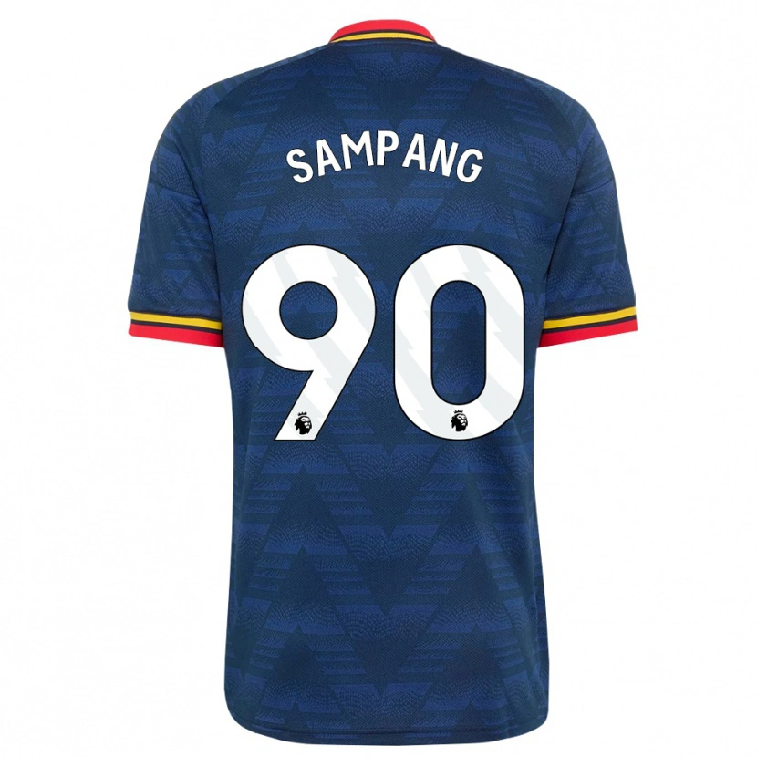 Danxen Heren Saurap Sampang #90 Middernachtblauw Geel Rood Uitshirt Uittenue 2026/27 T-Shirt