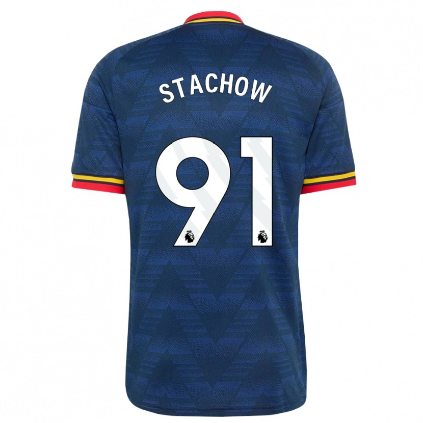 Danxen Heren Patrick Stachow #91 Middernachtblauw Geel Rood Uitshirt Uittenue 2026/27 T-Shirt