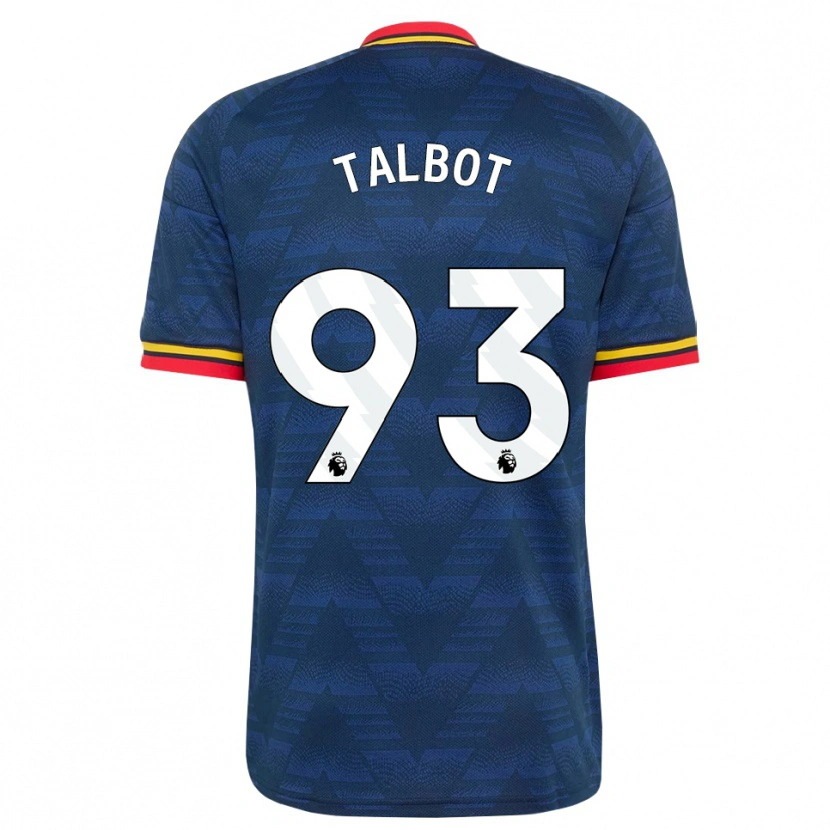 Danxen Heren Jack Talbot #93 Middernachtblauw Geel Rood Uitshirt Uittenue 2026/27 T-Shirt