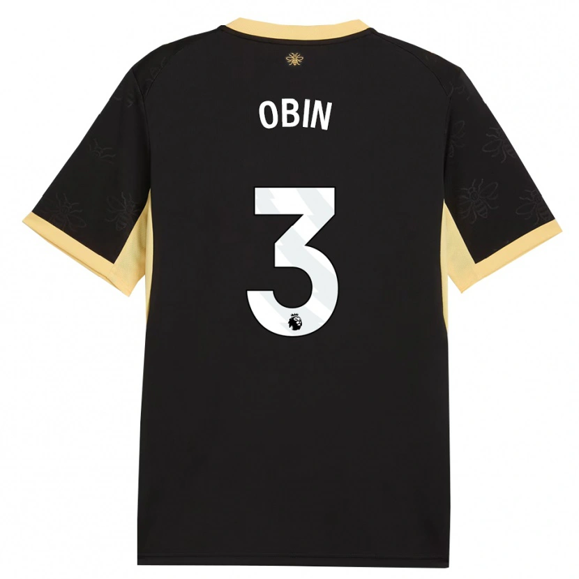 Danxen Heren Yohann Obin #3 Zwart Geel Uitshirt Uittenue 2026/27 T-Shirt