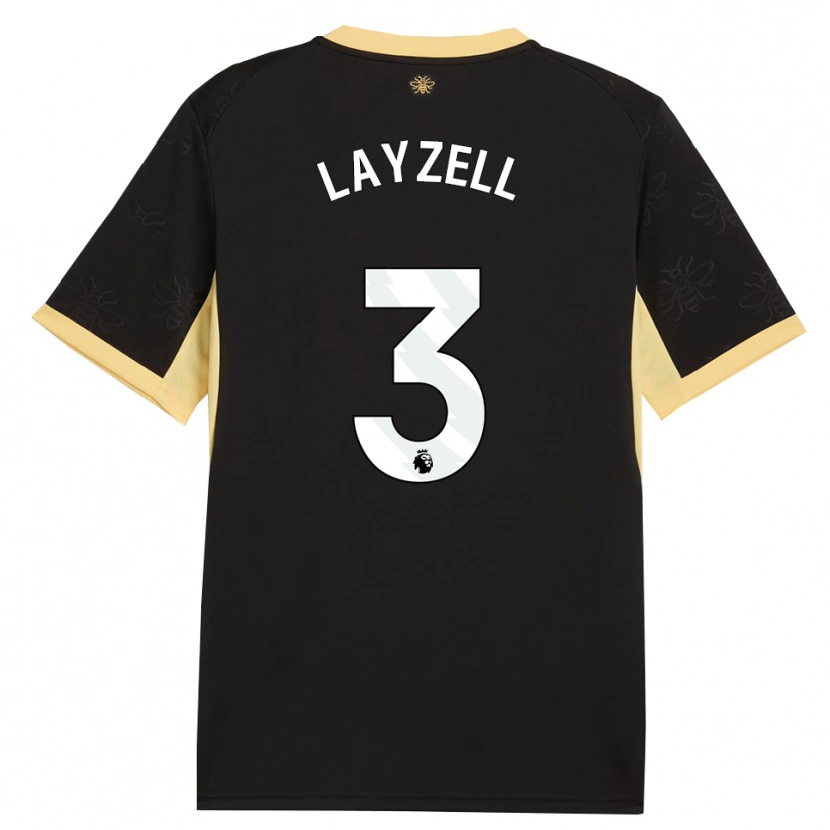 Danxen Heren Naomi Layzell #3 Zwart Geel Uitshirt Uittenue 2026/27 T-Shirt