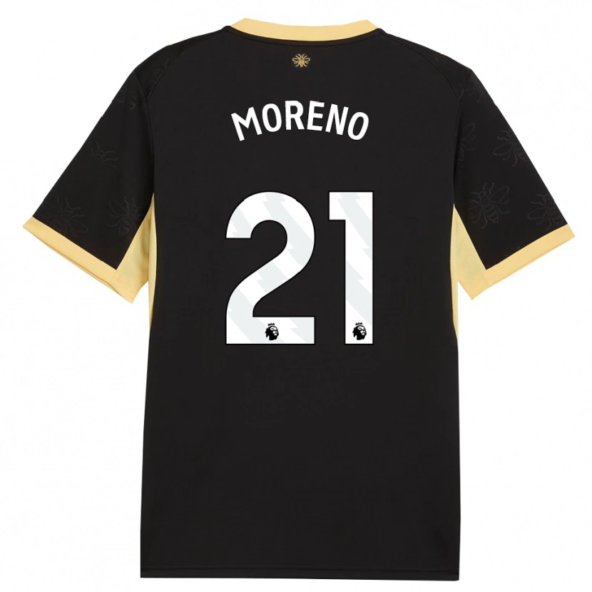 Danxen Heren Marlos Moreno #21 Zwart Geel Uitshirt Uittenue 2026/27 T-Shirt