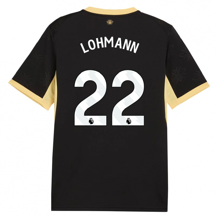 Danxen Heren Sydney Lohmann #22 Zwart Geel Uitshirt Uittenue 2026/27 T-Shirt