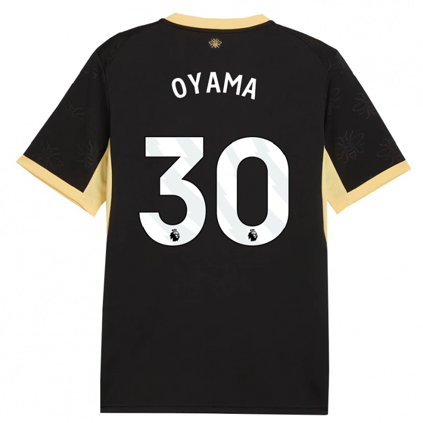 Danxen Heren Aemu Oyama #30 Zwart Geel Uitshirt Uittenue 2026/27 T-Shirt