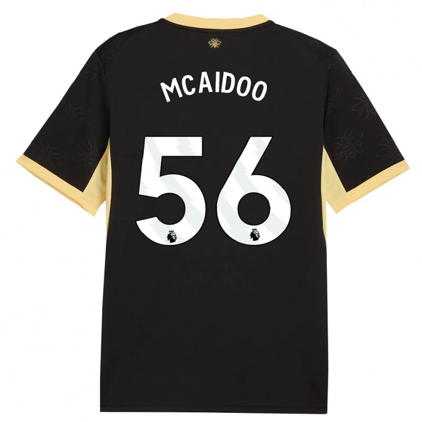 Danxen Heren Ryan Mcaidoo #56 Zwart Geel Uitshirt Uittenue 2026/27 T-Shirt