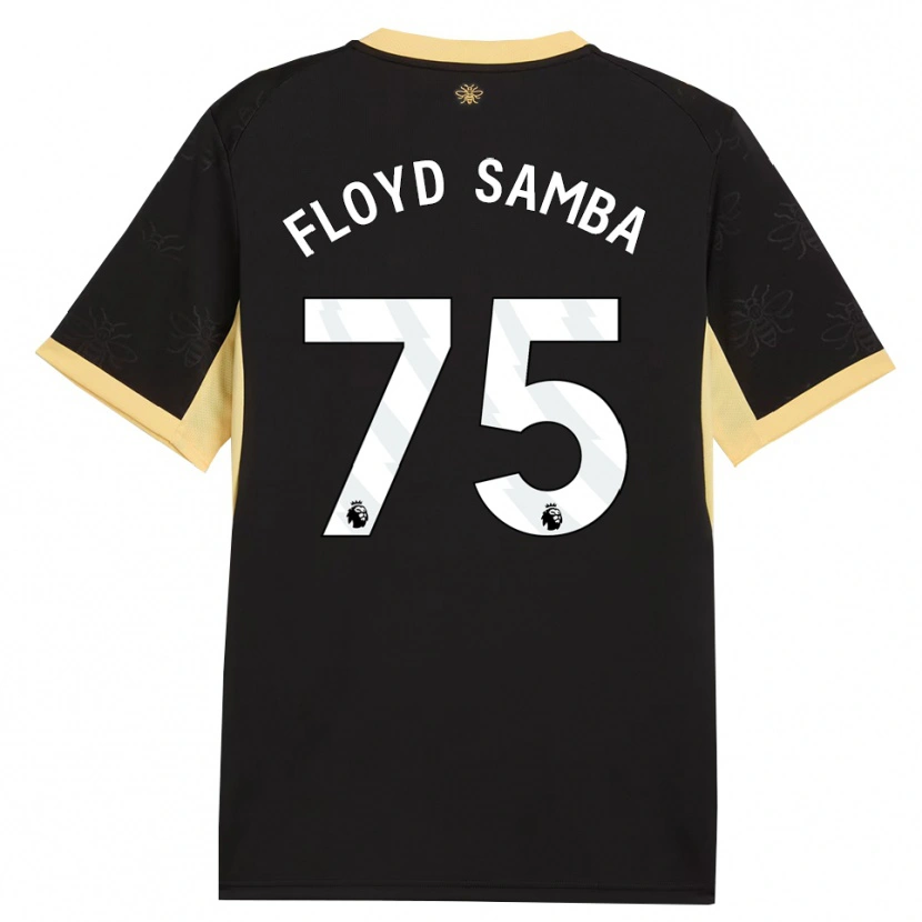 Danxen Heren Floyd Samba #75 Zwart Geel Uitshirt Uittenue 2026/27 T-Shirt