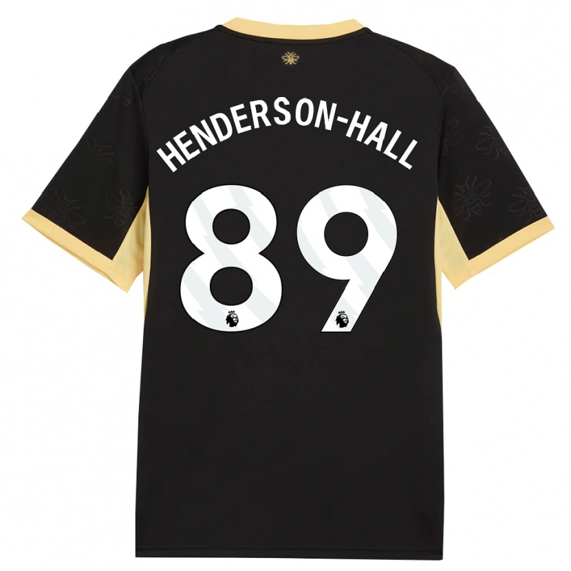 Danxen Heren Matty Henderson-Hall #89 Zwart Geel Uitshirt Uittenue 2026/27 T-Shirt