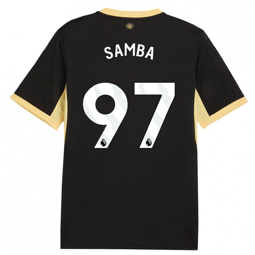 Danxen Heren Tyrone Samba #97 Zwart Geel Uitshirt Uittenue 2026/27 T-Shirt