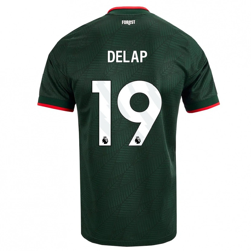Danxen Heren Liam Delap #19 Donkergroen Rood Uitshirt Uittenue 2026/27 T-Shirt