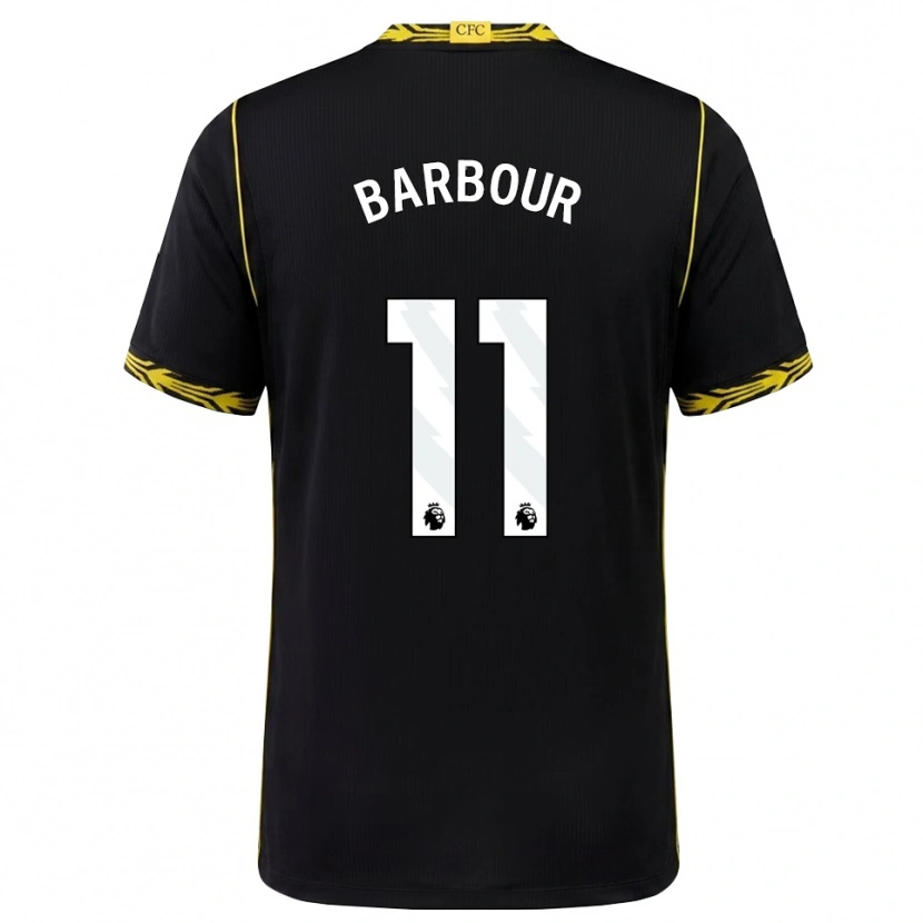 Danxen Heren Kobe Barbour #11 Zwart Geel Uitshirt Uittenue 2026/27 T-Shirt