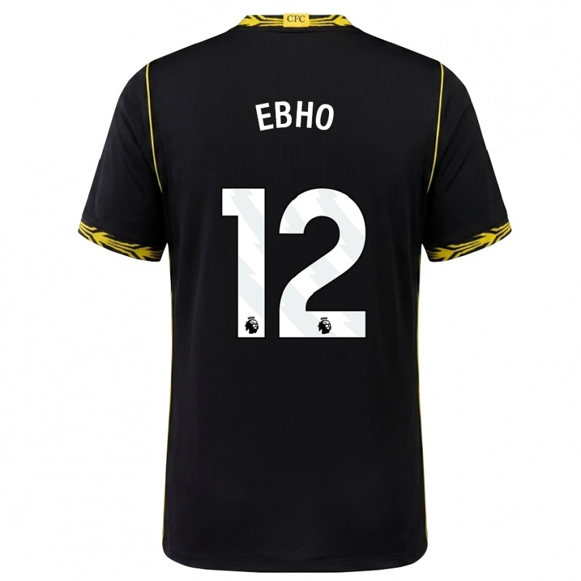 Danxen Heren Riley Ebho #12 Zwart Geel Uitshirt Uittenue 2026/27 T-Shirt