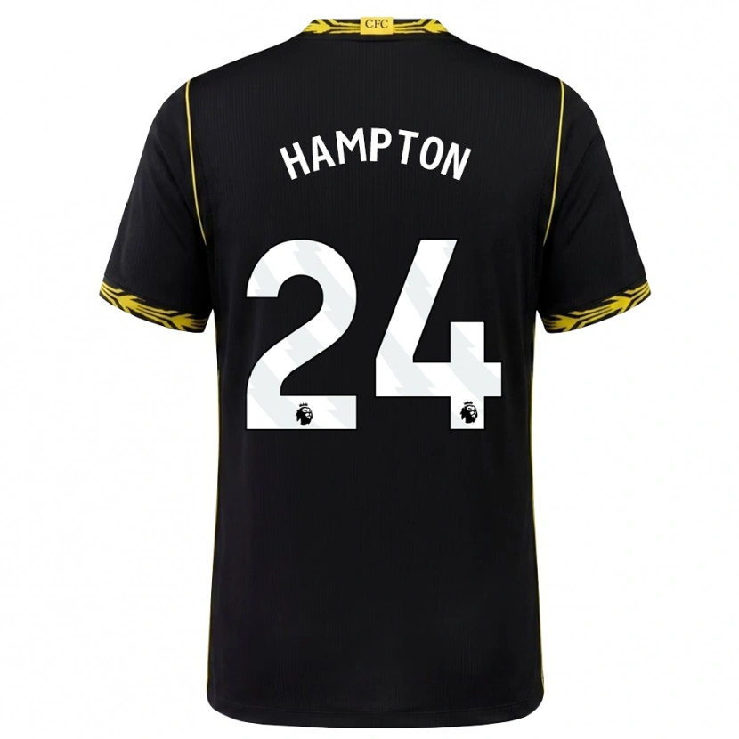 Danxen Heren Hannah Hampton #24 Zwart Geel Uitshirt Uittenue 2026/27 T-Shirt