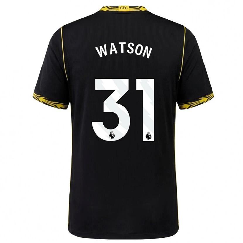 Danxen Heren Reggie Watson #31 Zwart Geel Uitshirt Uittenue 2026/27 T-Shirt