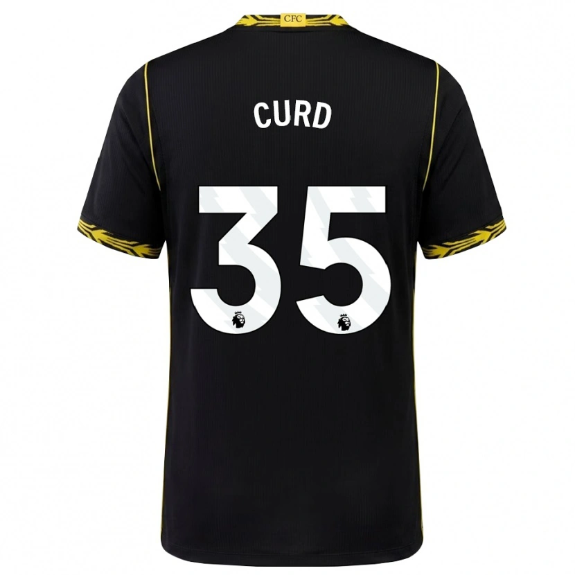 Danxen Heren Ted Curd #35 Zwart Geel Uitshirt Uittenue 2026/27 T-Shirt