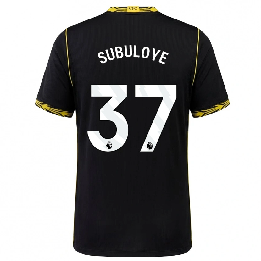 Danxen Heren Olutayo Subuloye #37 Zwart Geel Uitshirt Uittenue 2026/27 T-Shirt