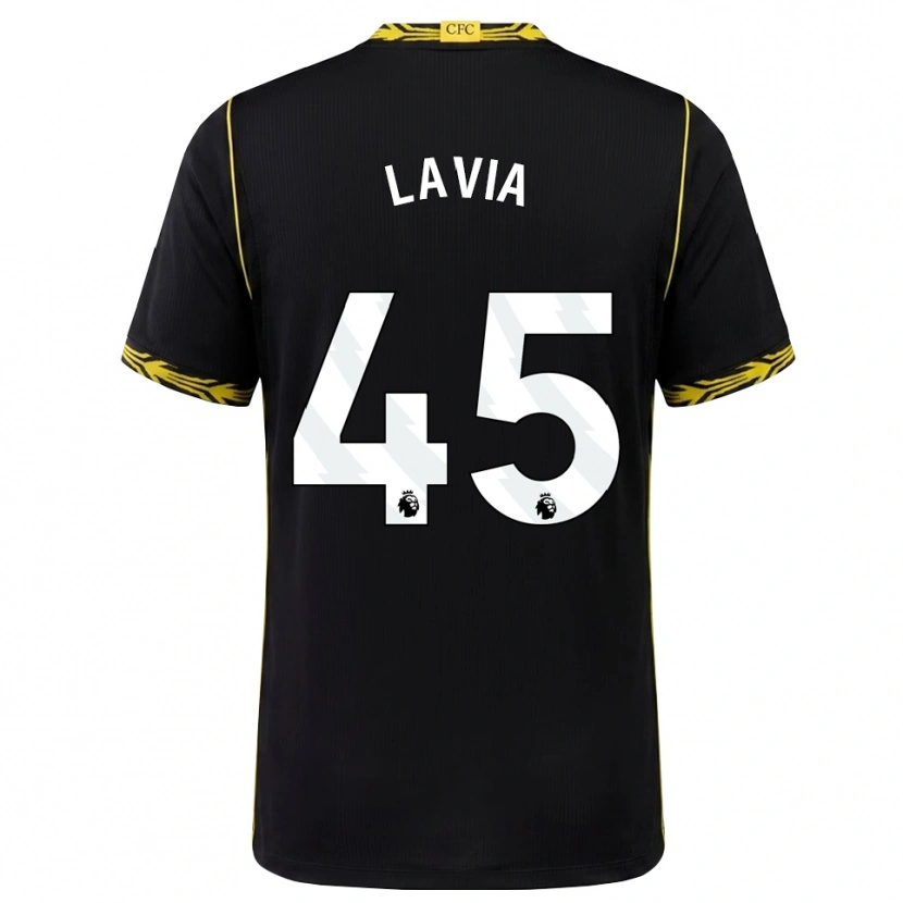 Danxen Heren Roméo Lavia #45 Zwart Geel Uitshirt Uittenue 2026/27 T-Shirt