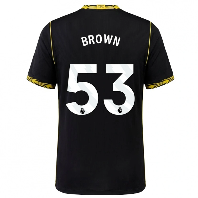 Danxen Heren Lola Brown #53 Zwart Geel Uitshirt Uittenue 2026/27 T-Shirt