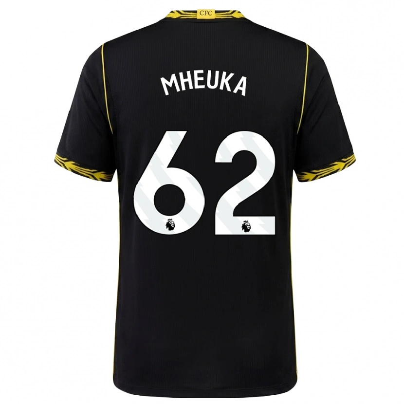 Danxen Heren Shumaira Mheuka #62 Zwart Geel Uitshirt Uittenue 2026/27 T-Shirt