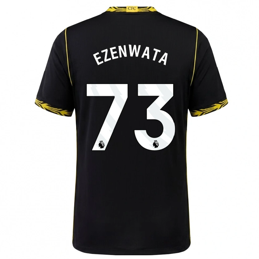 Danxen Heren Chizaram Ezenwata #73 Zwart Geel Uitshirt Uittenue 2026/27 T-Shirt