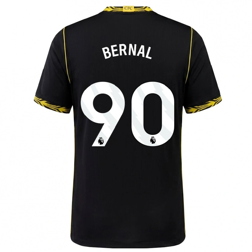 Danxen Heren Freddy Bernal #90 Zwart Geel Uitshirt Uittenue 2026/27 T-Shirt