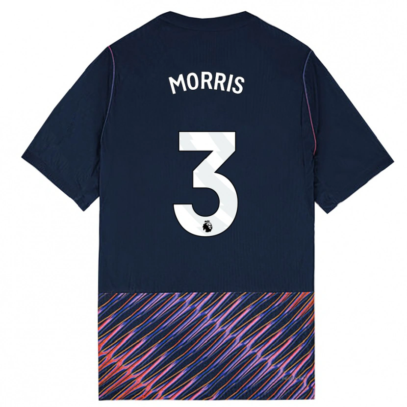 Danxen Heren Ella Morris #3 Koninklijk Blauw Wit Uitshirt Uittenue 2026/27 T-Shirt