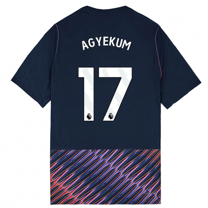 Danxen Heren Ezra Agyekum #17 Koninklijk Blauw Wit Uitshirt Uittenue 2026/27 T-Shirt