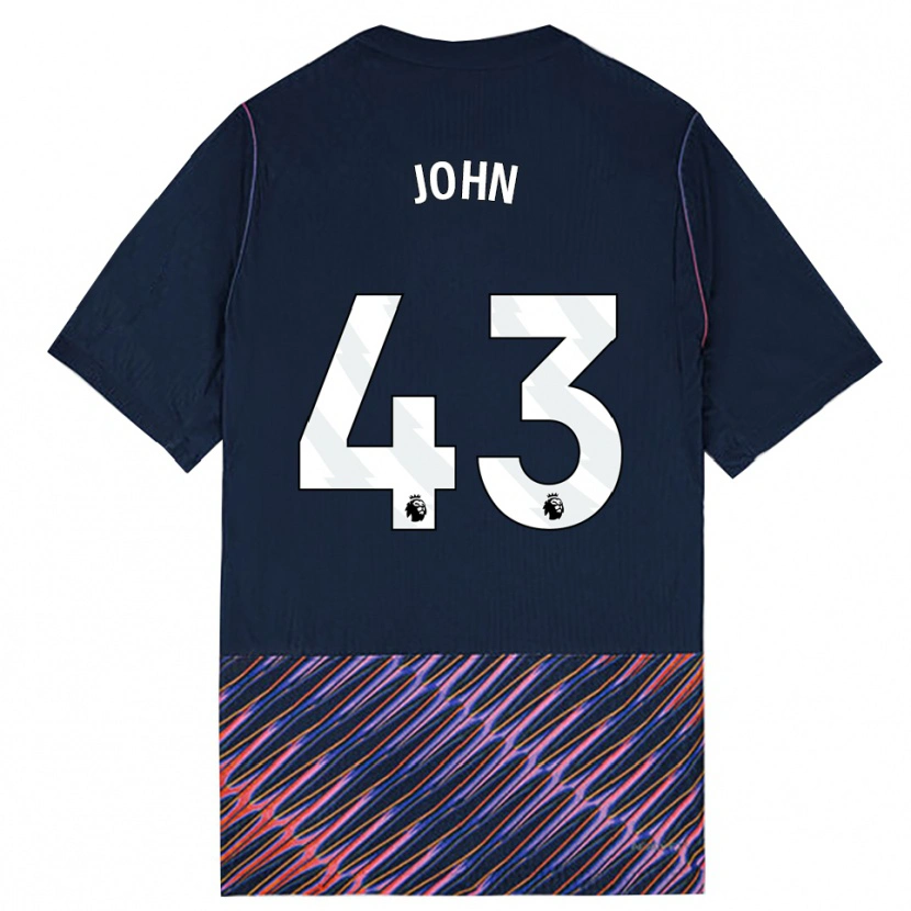 Danxen Heren Nile John #43 Koninklijk Blauw Wit Uitshirt Uittenue 2026/27 T-Shirt
