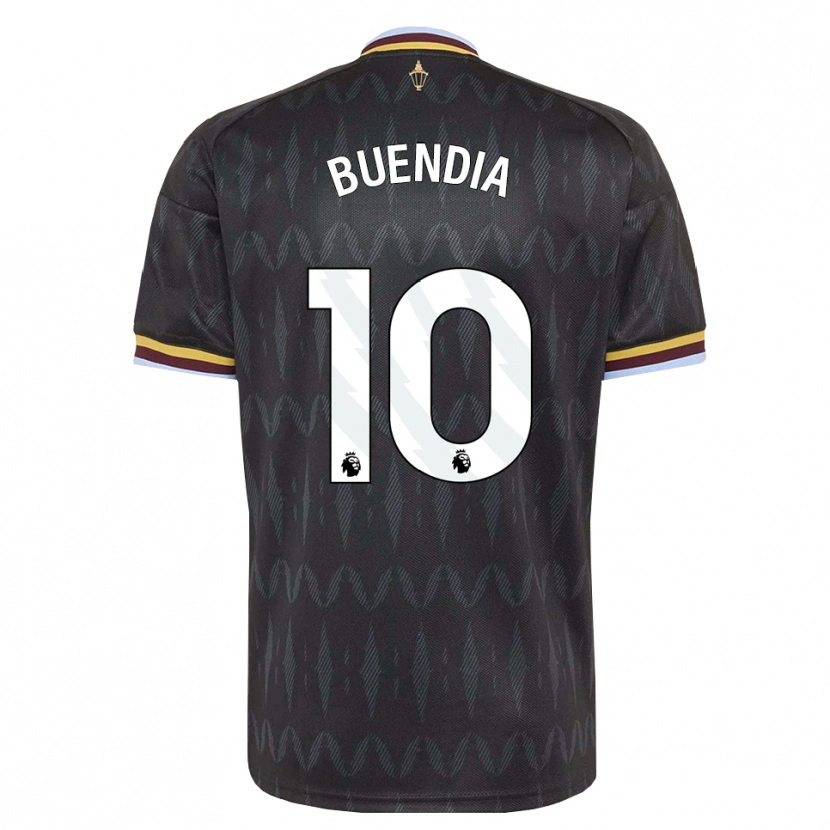 Danxen Heren Emiliano Buendía #10 Korenbloemblauw Zwart Geel Uitshirt Uittenue 2026/27 T-Shirt