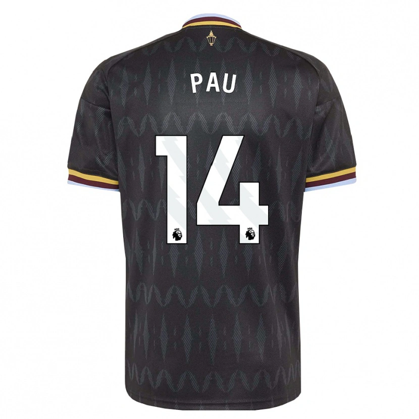 Danxen Heren Pau Torres #14 Korenbloemblauw Zwart Geel Uitshirt Uittenue 2026/27 T-Shirt