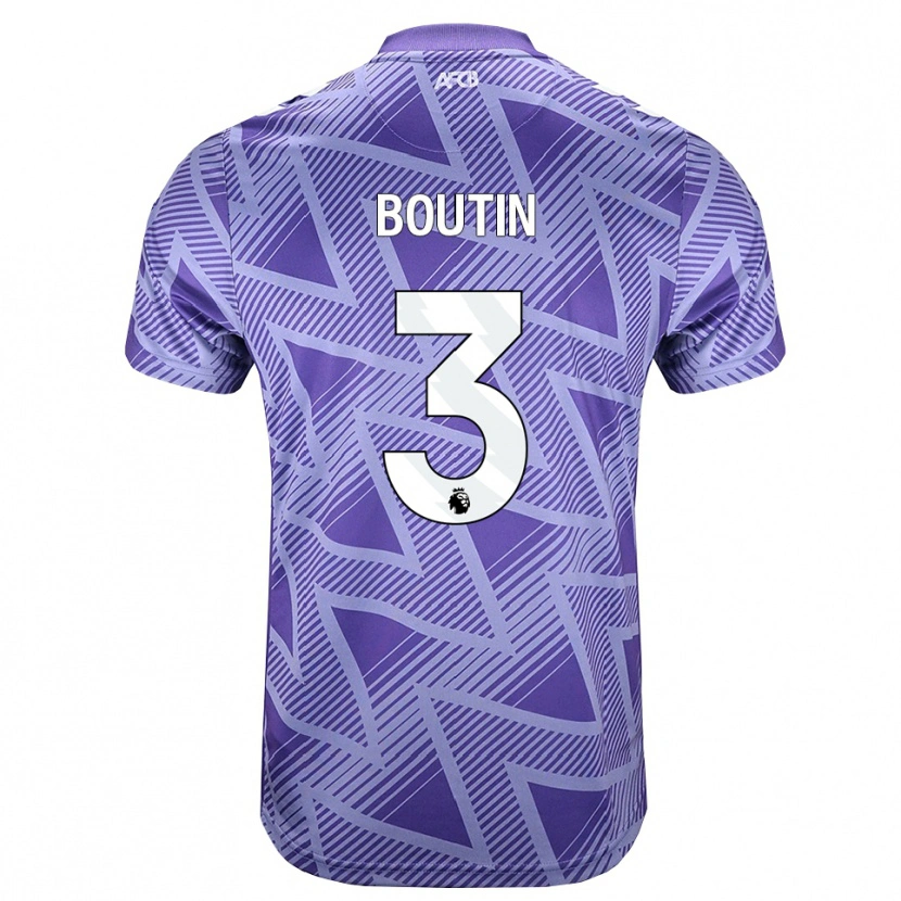 Danxen Heren Noa Boutin #3 Licht Violet Rood Wit Uitshirt Uittenue 2026/27 T-Shirt