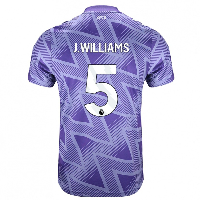Danxen Heren Jay Williams #5 Licht Violet Rood Wit Uitshirt Uittenue 2026/27 T-Shirt
