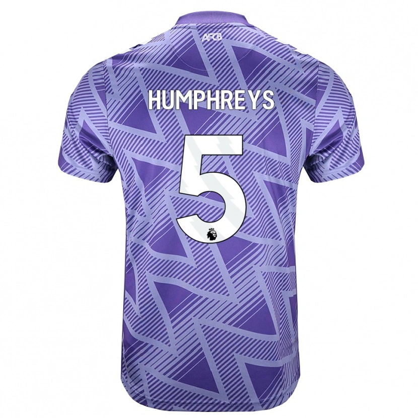 Danxen Heren Holly Humphreys #5 Licht Violet Rood Wit Uitshirt Uittenue 2026/27 T-Shirt