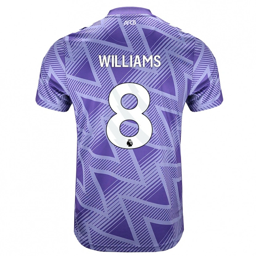 Danxen Heren Phoebe Williams #8 Licht Violet Rood Wit Uitshirt Uittenue 2026/27 T-Shirt
