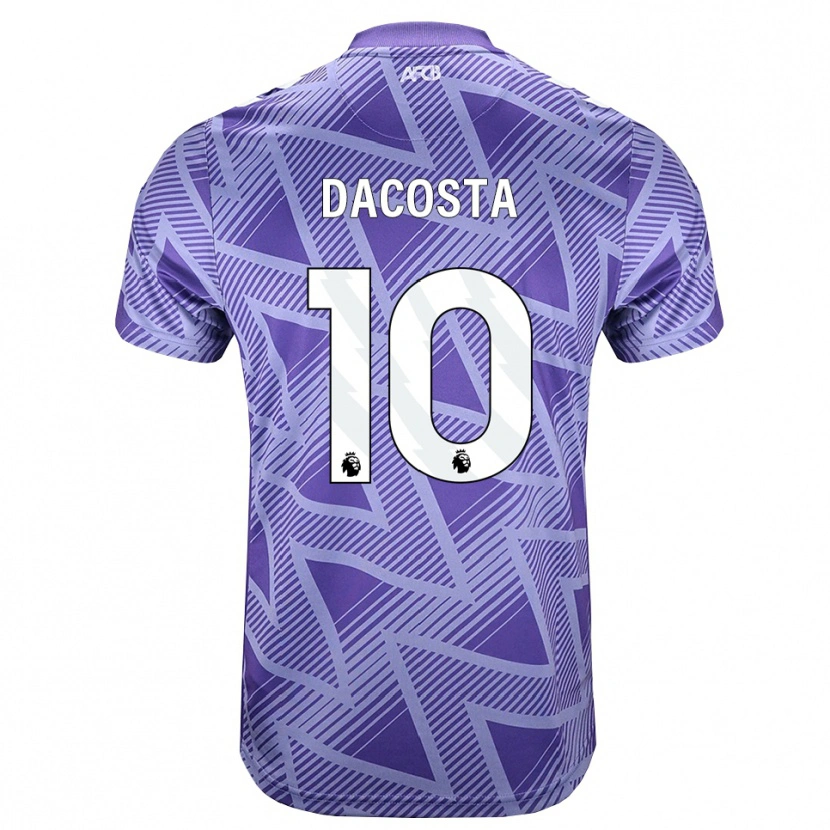 Danxen Heren Michael Dacosta #10 Licht Violet Rood Wit Uitshirt Uittenue 2026/27 T-Shirt