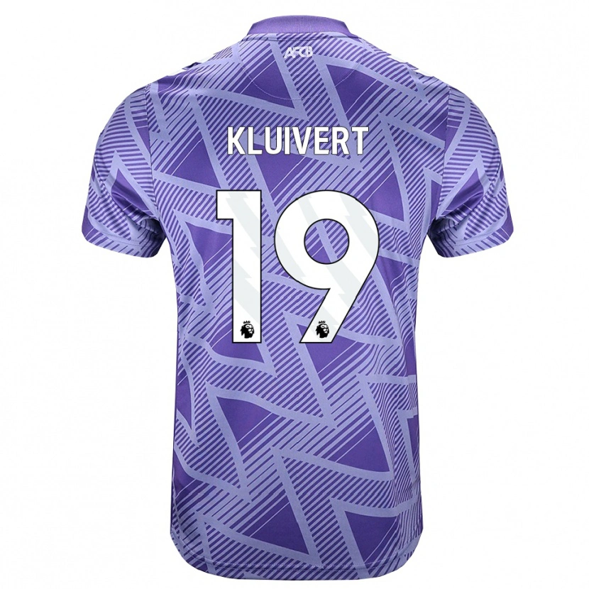 Danxen Heren Justin Kluivert #19 Licht Violet Rood Wit Uitshirt Uittenue 2026/27 T-Shirt