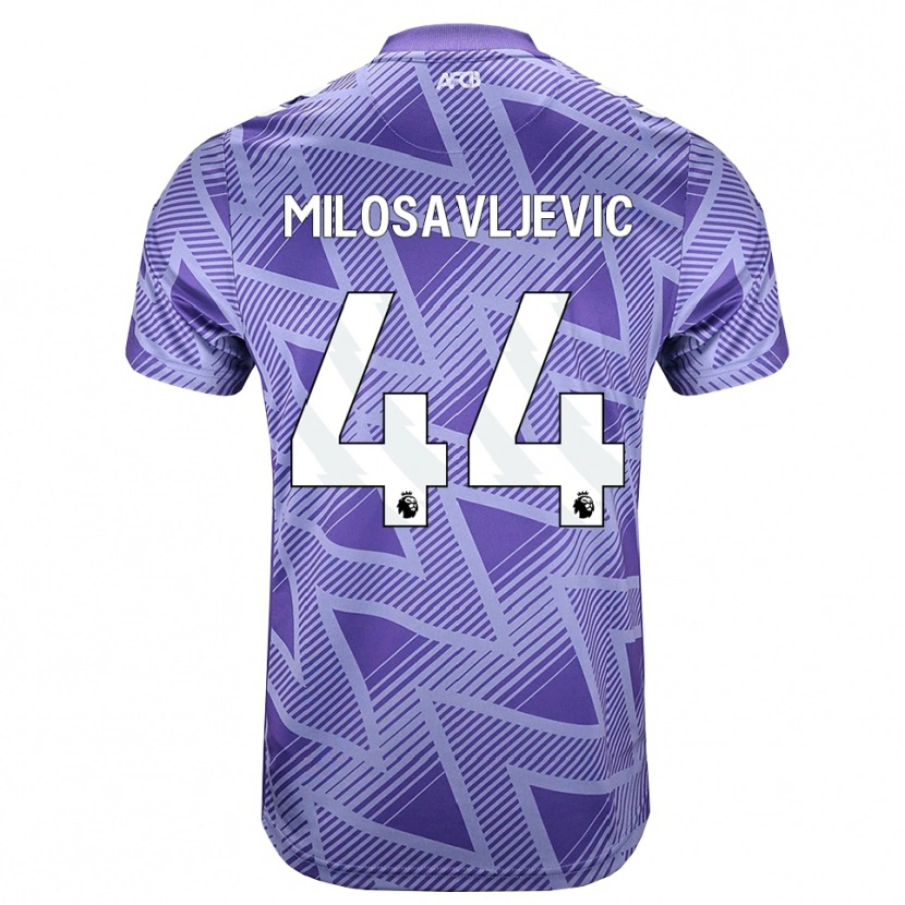 Danxen Heren Veljko Milosavljevic #44 Licht Violet Rood Wit Uitshirt Uittenue 2026/27 T-Shirt