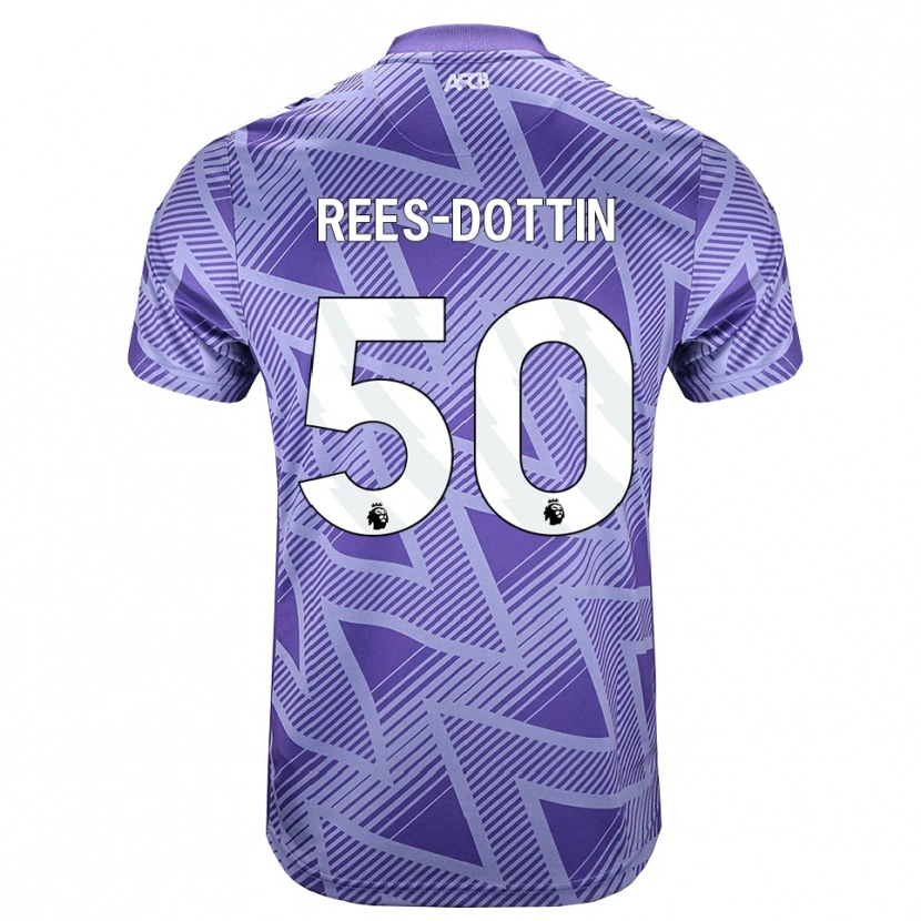 Danxen Heren Remy Rees-Dottin #50 Licht Violet Rood Wit Uitshirt Uittenue 2026/27 T-Shirt