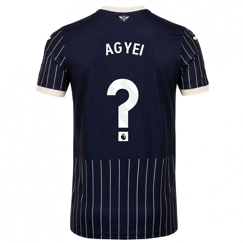 Danxen Heren Kai Agyei #0 Zwart Wit Uitshirt Uittenue 2026/27 T-Shirt