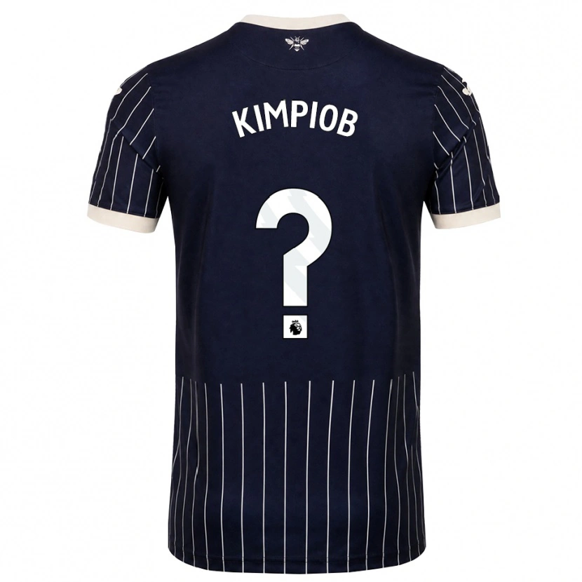 Danxen Heren Joshua Kimpiob #0 Zwart Wit Uitshirt Uittenue 2026/27 T-Shirt