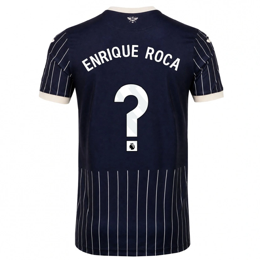 Danxen Heren Enrique Roca #0 Zwart Wit Uitshirt Uittenue 2026/27 T-Shirt