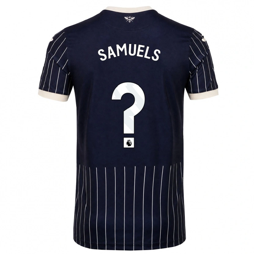 Danxen Heren Kerron Samuels #0 Zwart Wit Uitshirt Uittenue 2026/27 T-Shirt