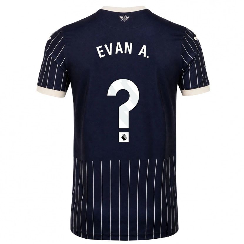 Danxen Heren Evan Anderson #0 Zwart Wit Uitshirt Uittenue 2026/27 T-Shirt